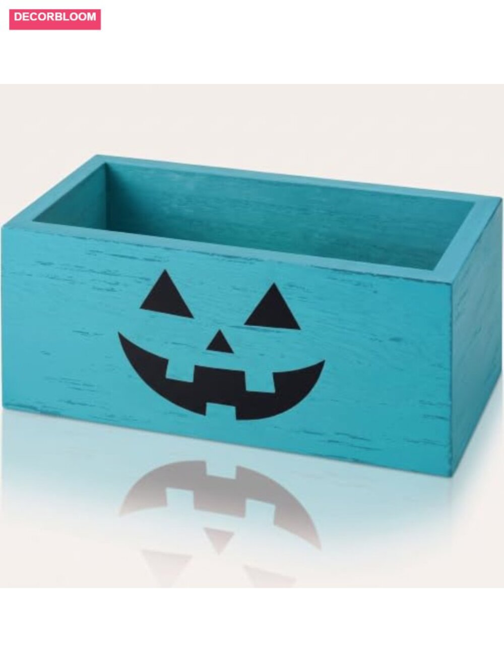 Wooden Halloween Pumpkin Candy Dish